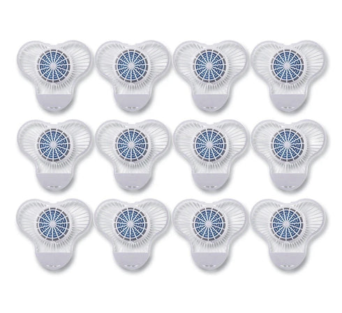 Boardwalk SANI Urinal Screen NUS Green Apple w/ Non-Para Cleaner Block (12/Box)