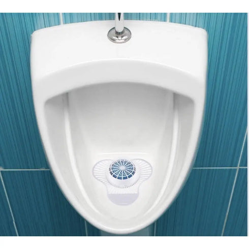 Boardwalk SANI Urinal Screen NUS Green Apple w/ Non-Para Cleaner Block (12/Box)