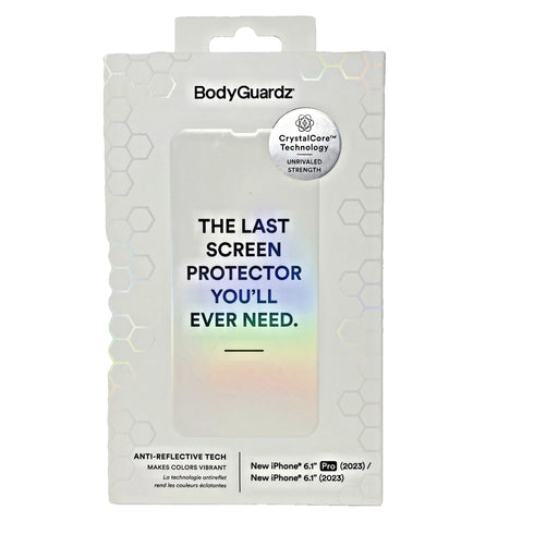 BodyGuardz APEX Tempered Glass Screen Protector for Apple iPhone 15/15 Pro 6.1"