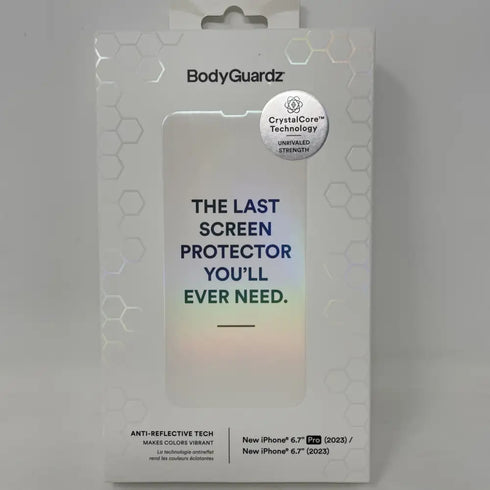 BodyGuardz Apex Tempered Glass Screen Protector - iPhone 15 Pro Max/15 Plus