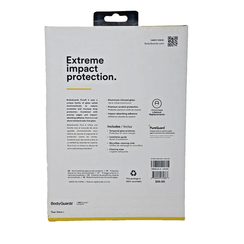 BodyGuardz Pure 2 Tempered Glass Screen Protector -iPad pro (2020-2022) 11-inch