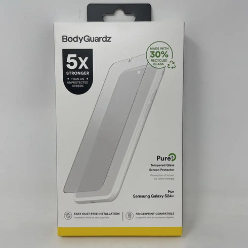 BodyGuardz Pure 3 Glass Screen Protector for Samsung Galaxy S24+ PLUS (6.7")