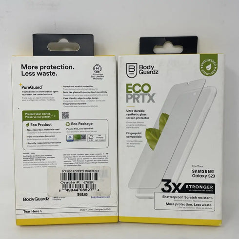 BodyGuardz Screen Protector for Samsung Galaxy S23 Anti-Scratch ECO PRTX