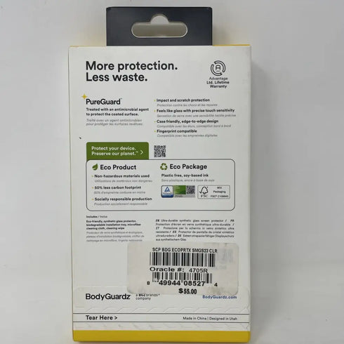 BodyGuardz Screen Protector for Samsung Galaxy S23 Anti-Scratch ECO PRTX