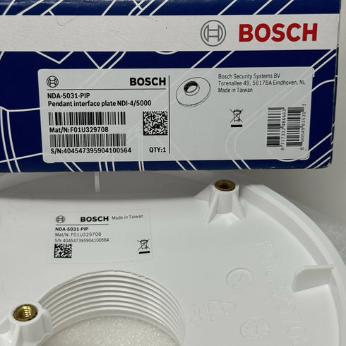 Bosch NDA-5031-PIP Pendant Interface Mounting Plate NDI-4/5000 White 2-Pack Open