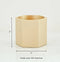 Solid Brass Match Holder and Striker - Modern Hexagonal Decor