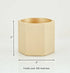 Solid Brass Match Holder and Striker - Modern Hexagonal Decor