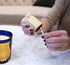 Solid Brass Match Holder and Striker - Modern Hexagonal Decor