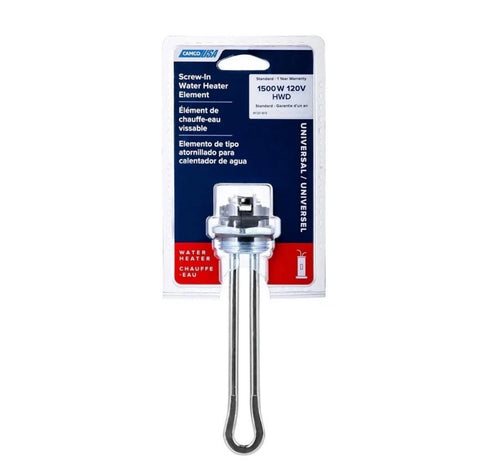 Camco Water Heater Element, Screw-In, 120-Volt, 1500-Watt
