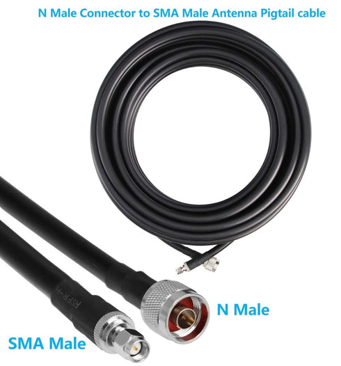 GEMEK 75ft = 23M SMA Male to N Male Antenna Cable 50Ohm Low Loss Copper Coaxial