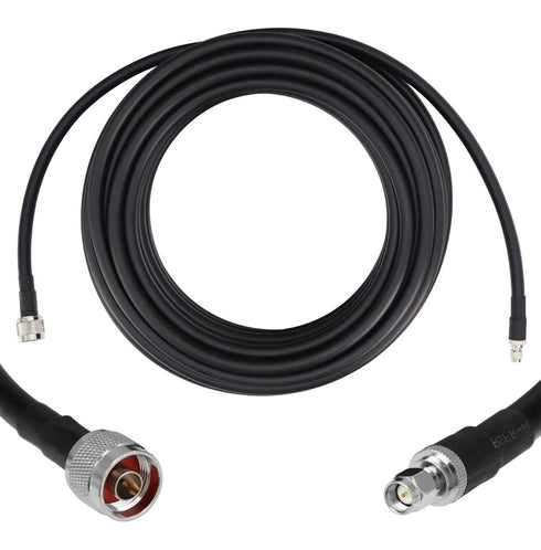GEMEK 75ft = 23M SMA Male to N Male Antenna Cable 50Ohm Low Loss Copper Coaxial
