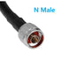 GEMEK 75ft = 23M SMA Male to N Male Antenna Cable 50Ohm Low Loss Copper Coaxial