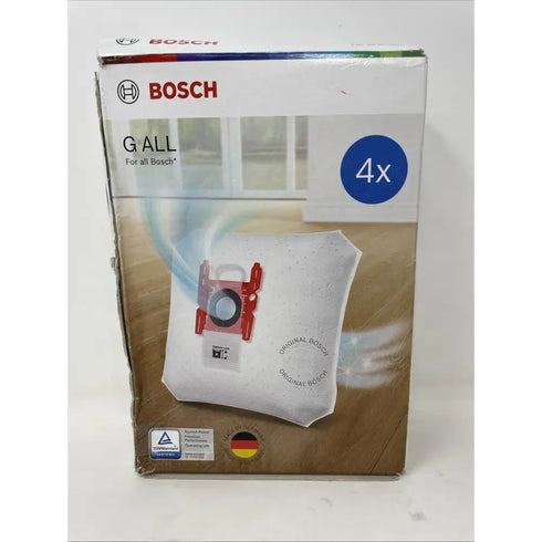 Genuine Bosch Type G Replacement Vacuum Cleaner Dust Bags Pack of 4 - Box Damage