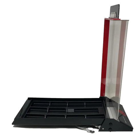 Genuine ZIPPO Lockable Acrylic Display Case Countertop Fits 10 Lighters & Fluid