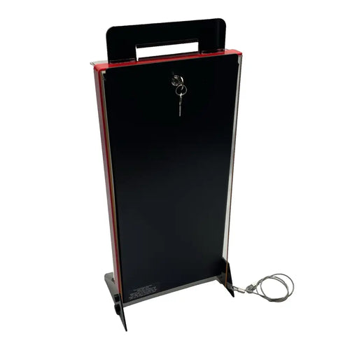 Genuine ZIPPO Lockable Acrylic Display Case Countertop Fits 10 Lighters & Fluid