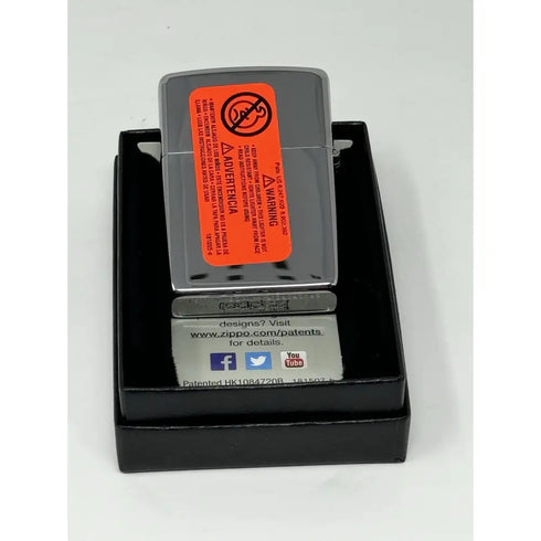 Genuine Zippo Windproof Lighter Made USA Polished Chrome Printed American Eagle