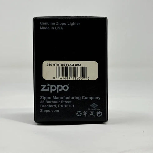 Genuine Zippo Windproof Lighter Made USA Polished Chrome Printed American Eagle