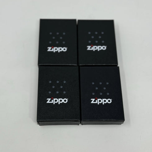 Genuine Zippo Windproof Lighter Polished Chrome American Eagle Color Flag 4Pack