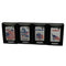 Genuine Zippo Windproof Lighter Polished Chrome American Eagle Color Flag 4Pack