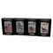 Genuine Zippo Windproof Lighter Polished Chrome American Eagle Color Flag 4Pack