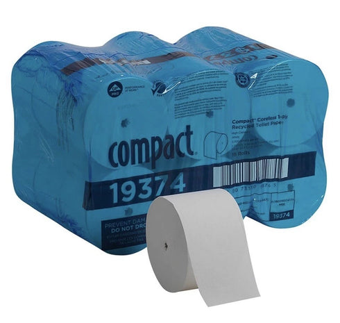 Georgia Pacific Professional 19374 Coreless 1 Ply Bath Tissue - WHT (18/CT) New