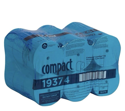 Georgia Pacific Professional 19374 Coreless 1 Ply Bath Tissue - WHT (18/CT) New