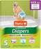 Hartz Disposable Dog Diapers, Size LL Secure Fit (5 Diapers) Dogs Over 26 Lbs