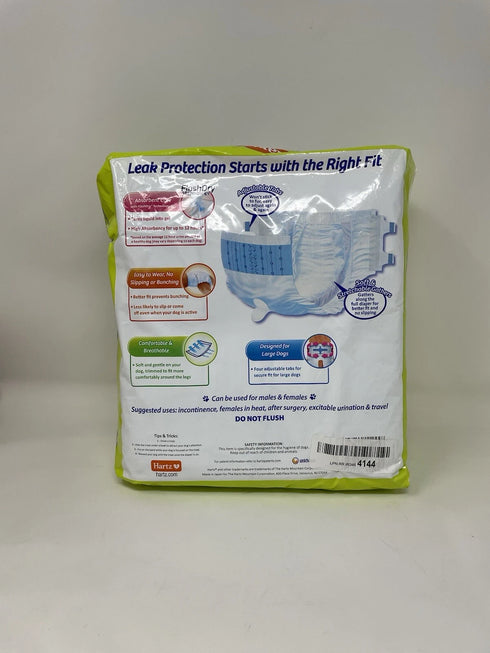 Hartz Disposable Dog Diapers, Size LL Secure Fit (5 Diapers) Dogs Over 26 Lbs