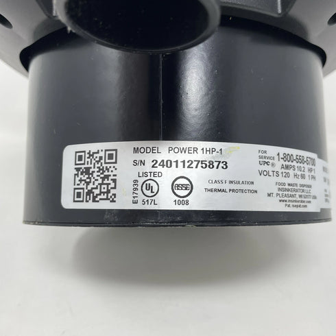 InSinkErator Power 1HP Garbage Disposal,Power Series EZ Connect Black Open Box