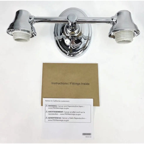 Kohler 11366-CPL Forté Bathroom Vanity Fixture, 2 Light, Polished Chrome