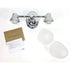 Kohler 11366-CPL Forté Bathroom Vanity Fixture, 2 Light, Polished Chrome
