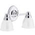 Kohler 11366-CPL Forté Bathroom Vanity Fixture, 2 Light, Polished Chrome