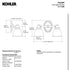Kohler 11366-CPL Forté Bathroom Vanity Fixture, 2 Light, Polished Chrome