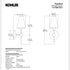 Kohler 27858-SC01-GNL Parohn One-Light Sconce - Gunmetal