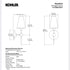 Kohler 27858-SC01-GNL Parohn One-Light Sconce - Gunmetal