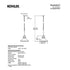 Kohler 32290-PE03 - Hauksbee, 18" Pendant Light Fixture - Polished Chrome