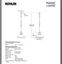Kohler 32290-PE03 Hauksbee 18"Wide Light Pendant-Matte Black/Brushed Modern Bras