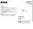 Kohler Bancroft K-11422-BZL 2-Light Wall Sconce Bronze w/ Frosted Glass