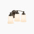 Kohler Bancroft K-11423-BZL 3-Light Wall Sconce Bronze Frosted Glass