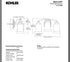 Kohler Bancroft K-11423-BZL 3-Light Wall Sconce Bronze Frosted Glass