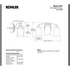 Kohler Bancroft K-11423-BZL 3-Light Wall Sconce Bronze Frosted Glass