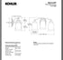 Kohler Bancroft K-11423-CPL 3-Light Wall Sconce Polished Chrome Frosted Glass