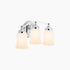 Kohler Bancroft K-11423-CPL 3-Light Wall Sconce Polished Chrome Frosted Glass