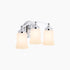 Kohler Bancroft K-11423-CPL 3-Light Wall Sconce Polished Chrome Frosted Glass