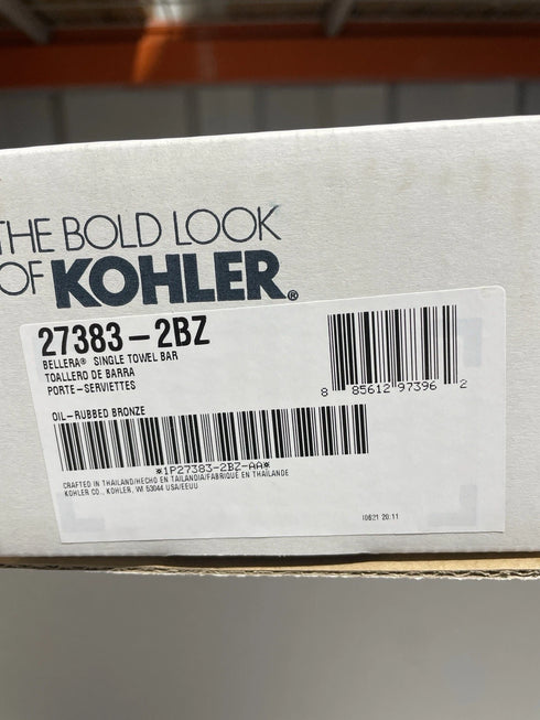 Kohler Bellera K-27383-2BZ Single Towel Bar Oil-Rubbed Bronze Bathroom