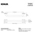 Kohler Cardale 16" Grab Bar REC30195-2BZ Oil Rubbed Bronze Bathroom