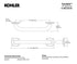 Kohler Cardale 9" Assist Grab Bar REC30194-2BZ Oil Rubbed Bronze