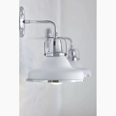 Kohler Hauksbee 1-Light Double Bell Wall Sconce WCL 32285-SC01-WCL Matte White