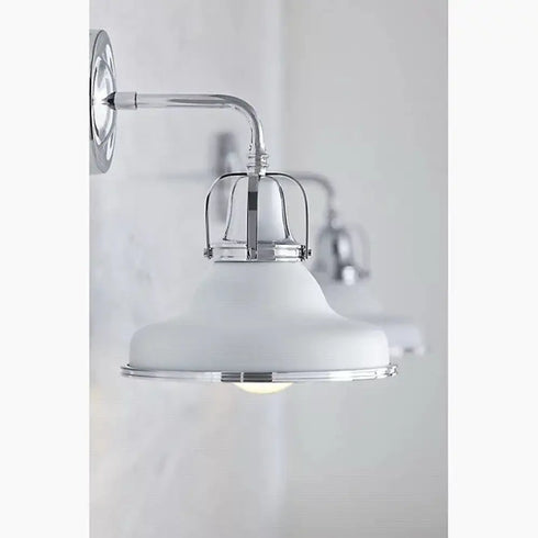 Kohler Hauksbee 1-Light Double Bell Wall Sconce WCL 32285-SC01-WCL Matte White