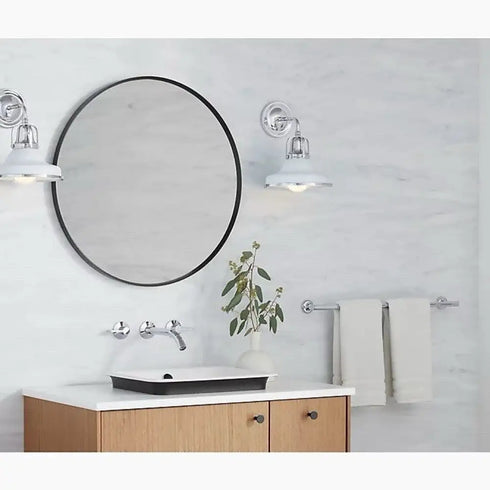 Kohler Hauksbee 1-Light Double Bell Wall Sconce WCL 32285-SC01-WCL Matte White